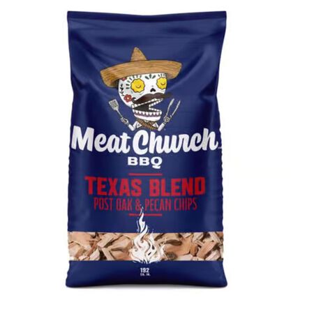Meat Church Texas Blend All Natural Post Oak Pecan Wood Smoking Chips 192 cu in