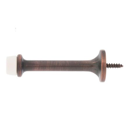 Ace Metal Oil Rubbed Bronze Bronze Rigid Door Stop Mounts to door and wall 1/8 in.