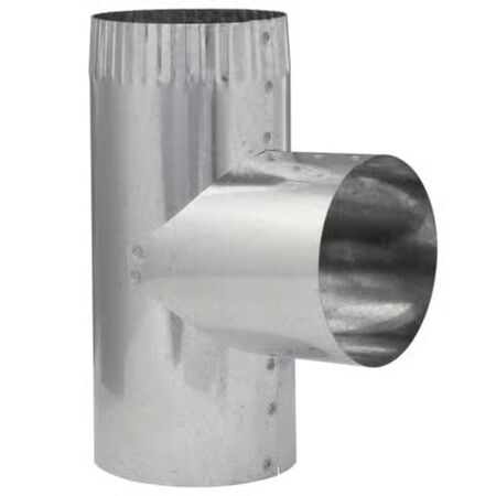 Imperial 3 in. x 3 in. x 3 in. Galvanized Steel Furnace Pipe Tee
