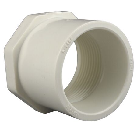 Charlotte Pipe Schedule 40 1-1/2 in. Spigot X 1 in. D FPT PVC Reducing Bushing 1 pk