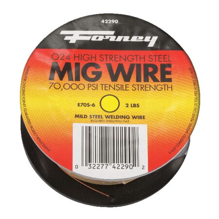 Forney 0.024 in. Mild Steel MIG Welding Wire 70000 psi 2 lb