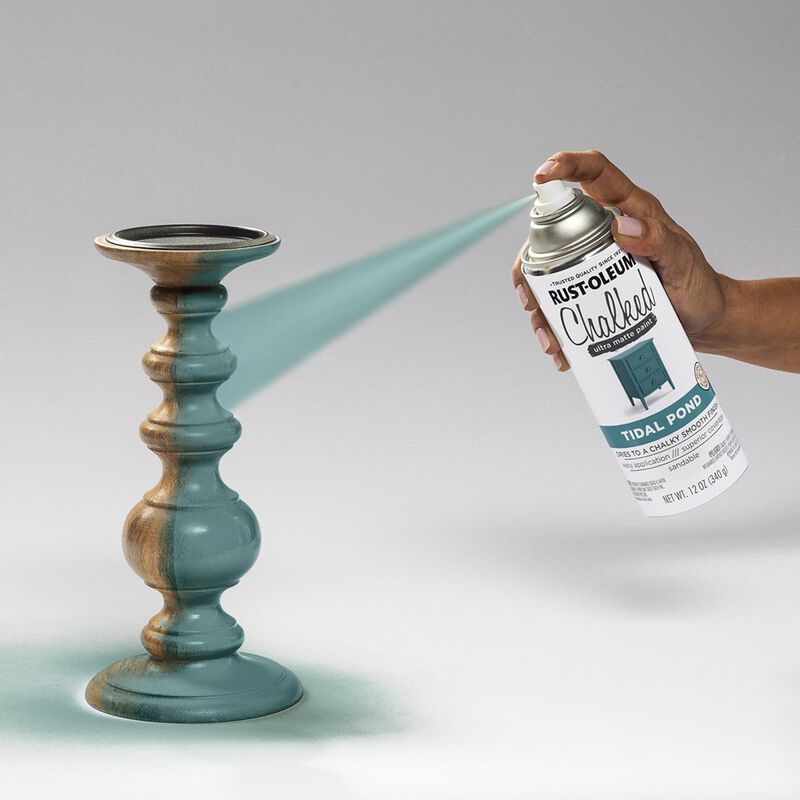 RustOleum Chalked Ultra Matte Tidal Pond OilBased Acrylic Sprayable Chalk Paint 12 oz Stine