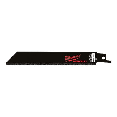 Milwaukee SAWZALL 6 in. Carbide Grit Carbide-Grit Reciprocating Saw Blade Multi TPI 3 pk
