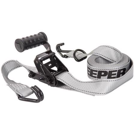 Keeper 1.5 in. W X 14 ft. L Gray Ratchet Tie Down Strap 1000 lb 2 pk