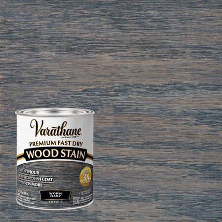 Varathane Premium Worn Navy Oil-Based Fast Dry Wood Stain 1 qt