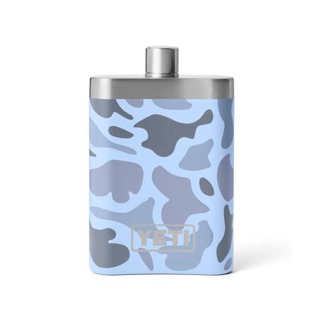 YETI 7 oz Blue Camo Stainless Steel Flask