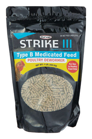 Strike III Type B Medicated Feed Poultry Deworming Feed 1 lb.