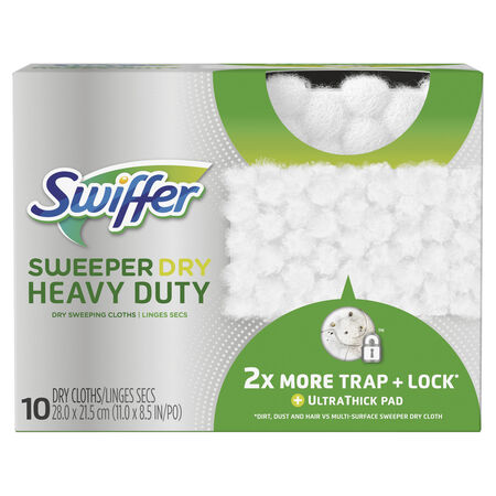 Swiffer Sweeper 11 in. W X 8.5 in. L Dry Cloth Sweeping Pad 10 pk