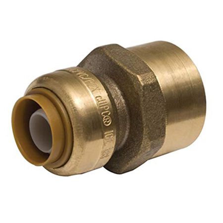 SharkBite 3/8 in. Push X 1/2 in. D Female Brass Connector