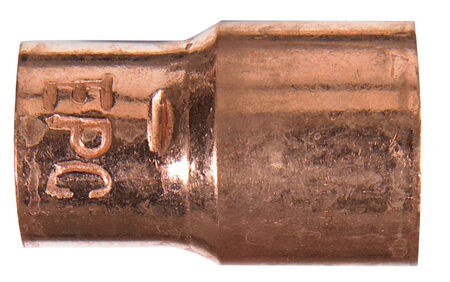 Nibco 1/2 in. Sweat X 3/8 in. D Sweat Copper Coupling with Stop 1 pk
