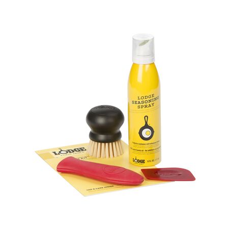 Lodge Multi-Colored Polycarbonate Seasoned Cast Iron Care Kit