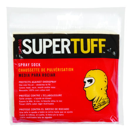 SuperTuff Cotton Spray Sock Hood White One Size Fits Most 1 pk