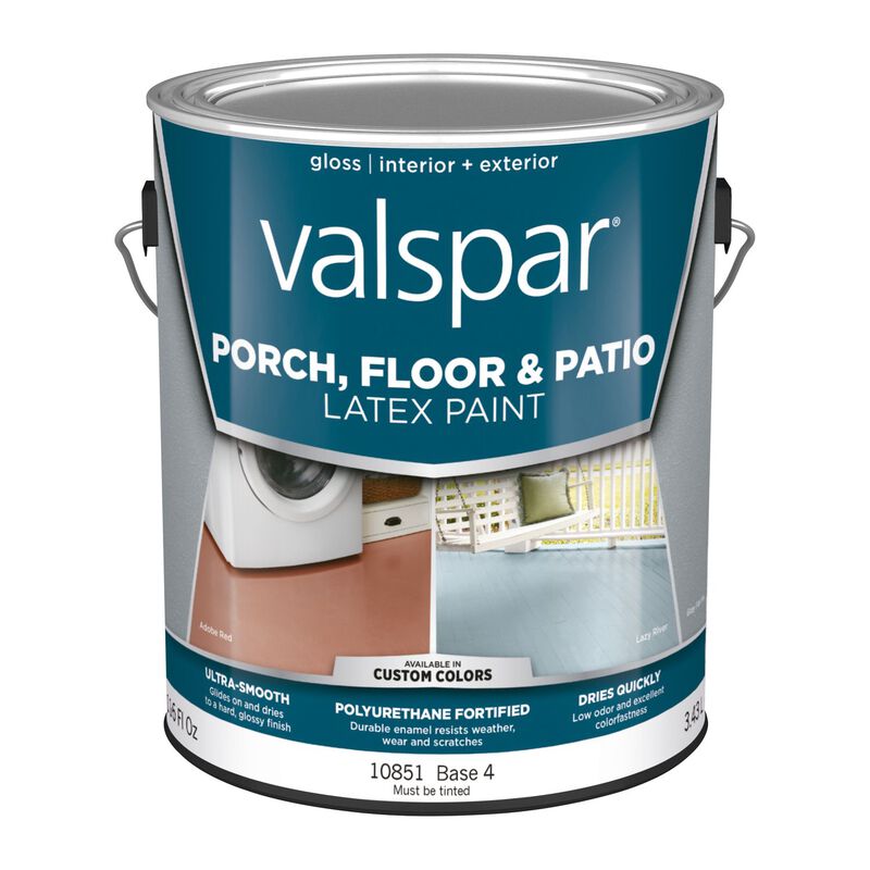 Valspar Latex Porch & Floor Paint 1 gal. Gloss Tintable Stine Home + Yard The Family You Can