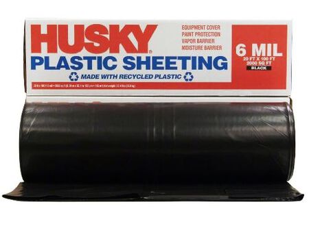 Berry Plastics Film-Gard Plastic Sheeting 6 mil x 20 ft. W x 100 ft. L Polyethylene Black