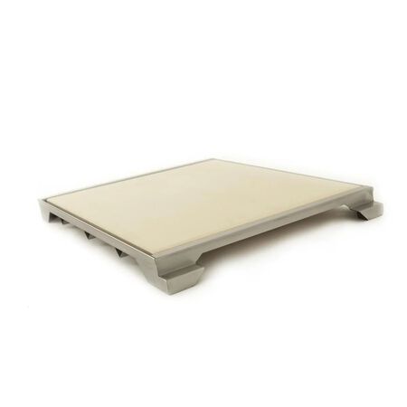 Blaze 14 3/4 in. Ceramic Pizza Stone With Stainless Steel Tray