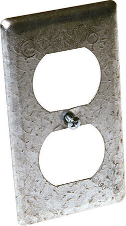 Raco Rectangle Steel 1 gang Box Cover