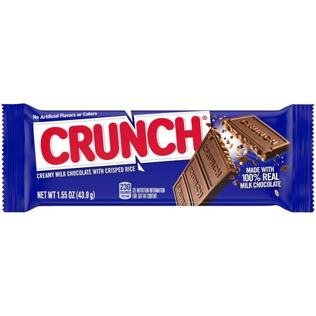 Nestle Crunch Milk Chocolate with Crisped Rice Candy Bar 1.55 oz