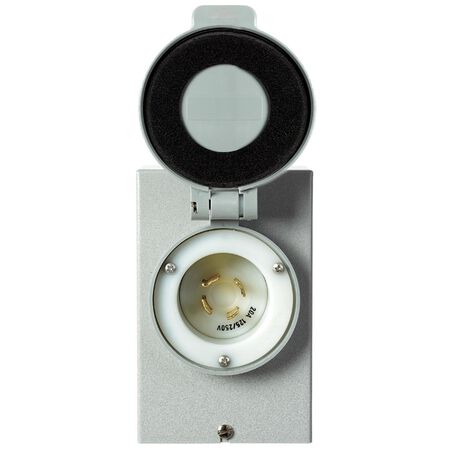 Reliance Controls 20 amps 125/250 V 1 space 4 circuits Surface Mount Power Inlet Box