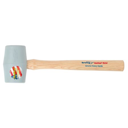 Estwing Deadhead 18 oz. Smooth Hickory Mallet Rubber