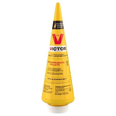 Victor Toxic Poison Peanuts Pellets For Gophers and Moles 6 oz