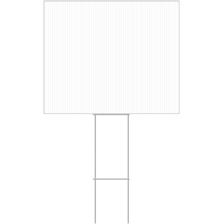 HILLMAN English White Blank Sign 20 in. H X 24 in. W