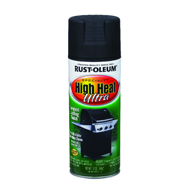 RustOleum Specialty SemiGloss Black Ultra High Heat Spray 12 oz