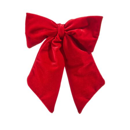 Raz Imports 11 in. Red Velvet Bow Clip-On Ornament
