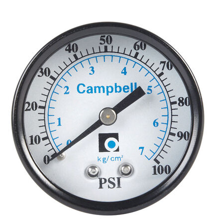 Campbell Pressure Gauge 100 psi