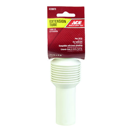 Ace 1-1/4 in. D X 9 in. L Plastic Extension Tube
