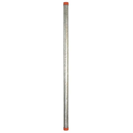 B&K Mueller 1-1/2 in. D X 48 in. L Galvanized Steel Pre-Cut Pipe
