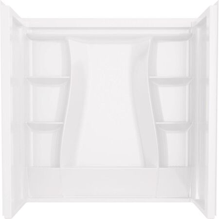 Delta Classic 500 61-1/4 in. H X 32 in. W X 60 in. L White Bathtub Wall Surround