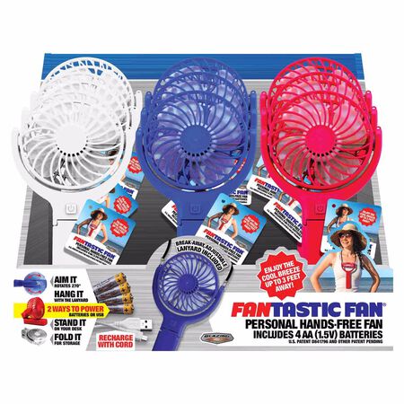 Blazing Ledz Fantastic Fan Hands Free Personal Fan Plastic 1 Pack