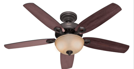 Hunter Fan Builder Deluxe Ceiling Fan 52 in. W New Bronze