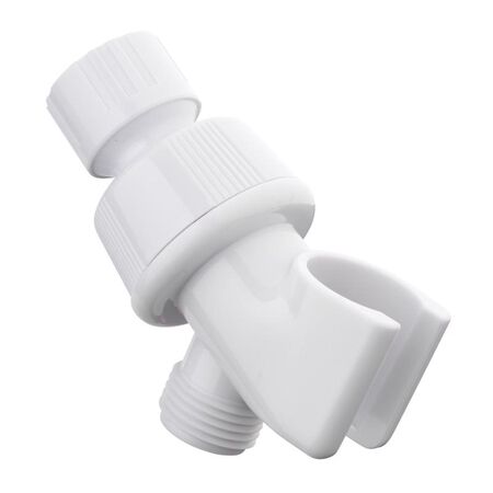 Oakbrook Collection White Plastic Shower Arm Mount
