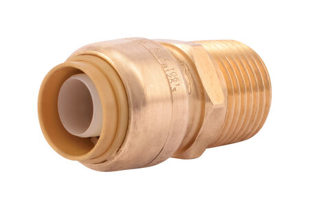 SharkBite Push to Connect 1/2 in. Male X 1/2 in. D Male Brass Adapter