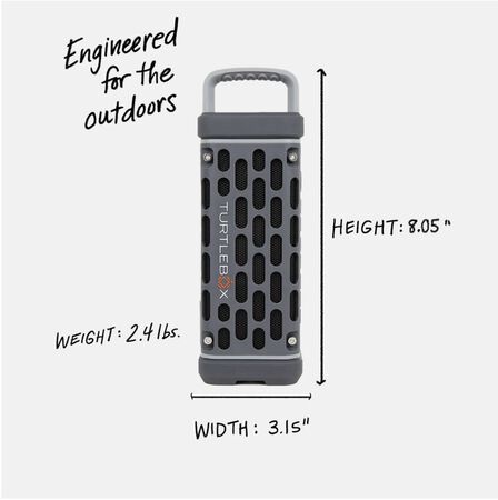 Ranger Rugged Ultra-Portable Speaker Premium Sound With Party Mode In Gray