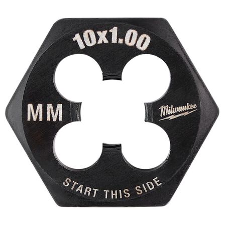 Milwaukee Metric M10x1.0 mm 1" Hex Threading Die