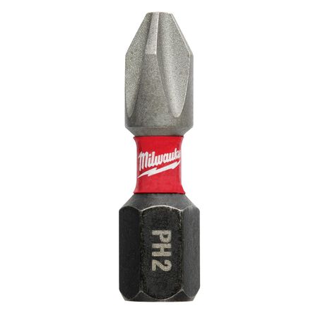 Milwaukee Shockwave Phillips #2 X 1 in. L Impact Insert Bit Alloy Steel 15 pc