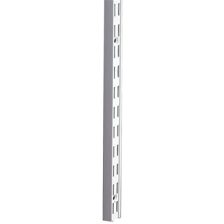 Knape & Vogt White Steel Double Slot Shelf Standard 14 Ga. 63 in. L 300 lb