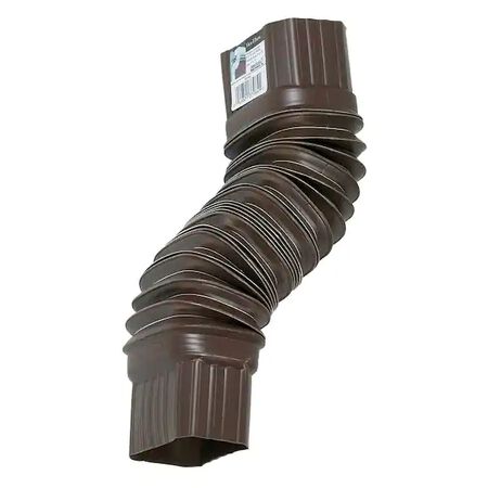 Gutter Vinyl Downspout Ell Brown