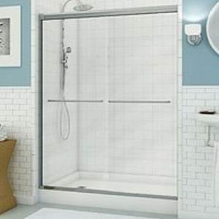 MAAX Chrome Shower Door 54-59.5" x 71"