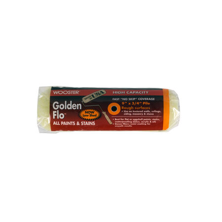 Wooster Golden Flo Fabric 9 in. W X 3/4 in. Paint Roller Cover 1 pk