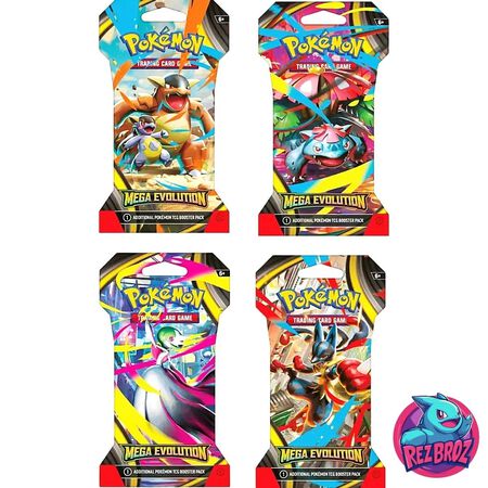 Pokemon - Trading Card Game: Mega Evolution Sleeved Booster - Styles May Vary