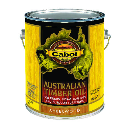 Cabot Transparent Amberwood Oil-Based Penetrating Oil Australian Timber Oil 1 gal.