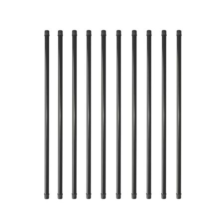 Round Balusters – 32″ Long x 3/4″ Diameter Black Round Tubing Galvanized Steel Balusters (30 pcs)