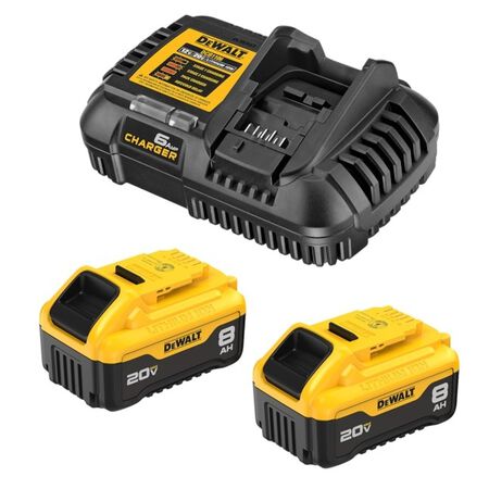 DEWALT 20 -Volt 2 -Pack Lithium-ion ( 8 Ah 8 Ah Battery and Charger )