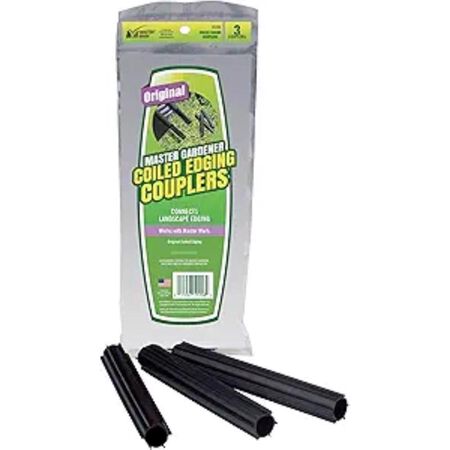 Master Mark Master Gardener 5.25 in. H Plastic Black Edging Coupler Kit