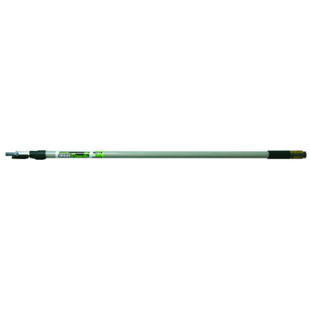 Wooster Sherlock Telescoping 4-8 ft. L X 1 in. D Aluminum Extension Pole Black/White
