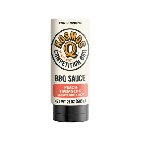 Kosmos Q Peach Habanero BBQ Sauce 21 oz.