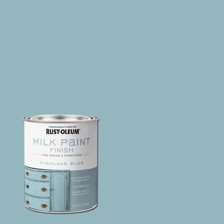 Rust-Oleum Matte Highland Blue Water-Based Acrylic Milk Paint 1 qt